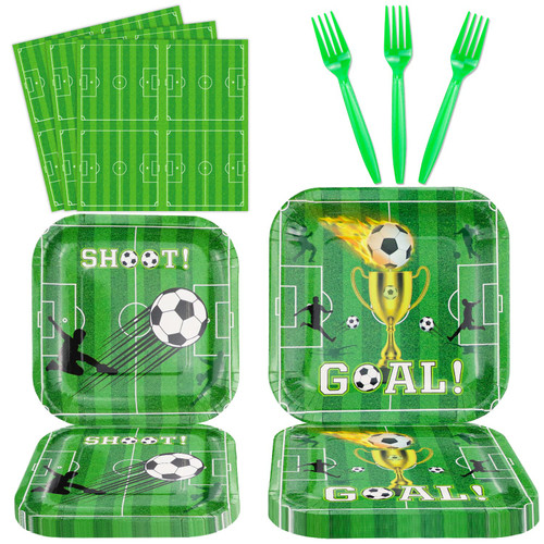 160 Pack Soccer Party Supplies Sports Theme Birthday Decorations Soccer Party Plates?Napkins?forks Set Soccer Theme Set for Boys Sports Theme Birthday Decorations Serves 40 Guests 160 Pack Soccer Party Supplies Sports Theme Birthday Decorations Soccer Party Plates?Napkins?forks Set Soccer Theme Set for Boys Sports Theme Birthday Decorations Serves 40 Guests