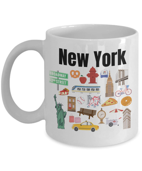 EcoLush New York Mug NYC Coffee Cup I Love New York New York City New York Souvenirs NYC Cup EcoLush New York Mug NYC Coffee Cup I Love New York New York City New York Souvenirs NYC Cup
