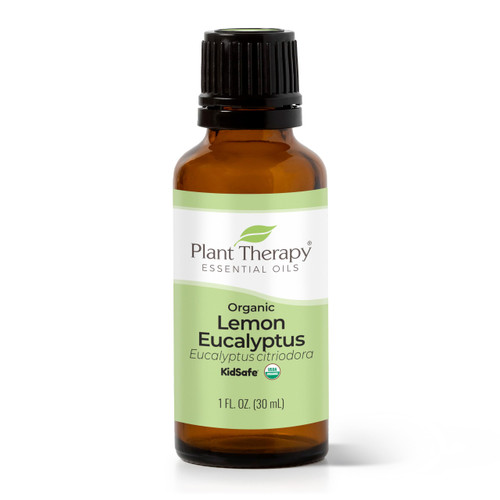 Plant Therapy Organic Lemon Eucalyptus Essential Oil 100% Pure, USDA Certified Organic, Undiluted, Natural Aromatherapy, Therapeutic Grade 30 mL (1 oz)