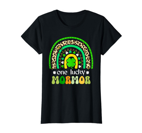 One Lucky Mormor Rainbow St Patricks Day Grandma T-Shirt