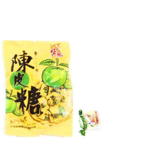 Hong Yuan Orange Peel Hard Candy 12.05 Oz And 1 Mint Crunch Candy 1 Lychee Candy