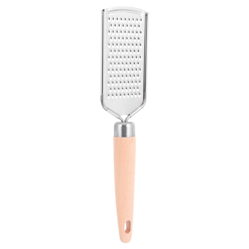 BESPORTBLE Handheld Cheese Grater- Cheese Grater Lemon Zester, Stainless Steel Zester with Wood Handle- Grater for Cheese, Chocalate, Citrus, Ginger, Lemon