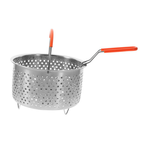 Luxshiny Stainless Steel Frying Basket Fry Chips Basket Noodle Strainer with Handle Food Presentation Basket Frying Mesh Basket Wire Frying Basket French Fries Basket Perforation Metal Luxshiny Stainless Steel Frying Basket Fry Chips Basket Noodle Strainer with Handle Food Presentation Basket Frying Mesh Basket Wire Frying Basket French Fries Basket Perforation Metal