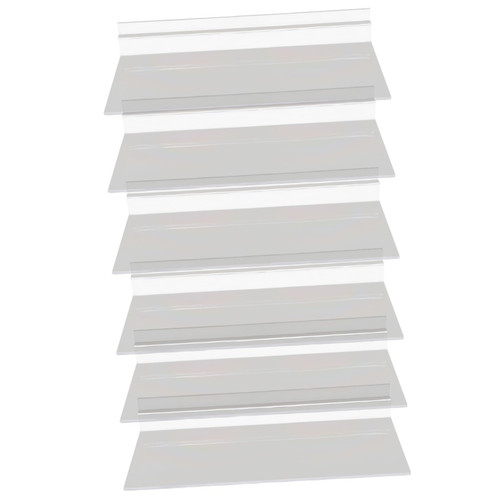 Zerodeko 6pcs Slot Display Rack Plastic Wall Shelves Wall Shoe Shelf Clear Shoe Rack Shoe Shelves Shoe Basket Floating Shoe Display Shelves Transparent Shelf Retail Display Sports