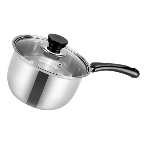 PRETYZOOM Milk Pot Small Saucepan with Lid Ceramic Pots for Cooking Sauce Pan with Lid Stainless Pot Japanese Saucepan Ceramic Pan Cofee Creamer Small Pan Stainless Steel Soup Pot