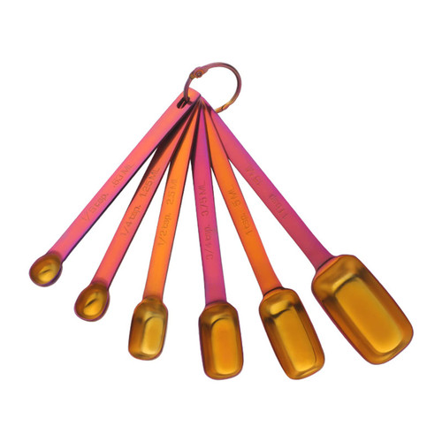 6 Pcs Stainless Steel Measuring Spoons Set Teaspoon Coffee Sugar Scoop For Kitchen Cooking Baking Tool Measuring Spoons Stainless Steel Long Handle