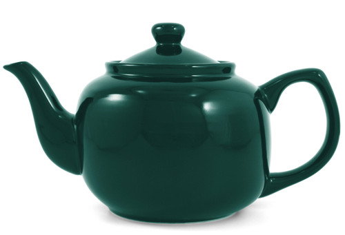 Green Classic 6 Cup Ceramic Teapot