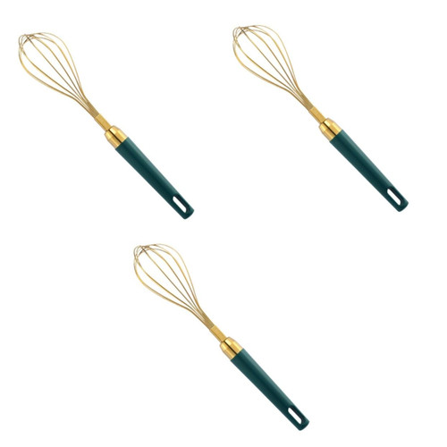 3 Pcs Whisk Coffee Milk Frother Egg Mixer Cake Mixer Stainless Steel Beater Egg Stirrer Kitchen Hand Mixers Handheld Egg Beater Egg Mixing Tool Convenient Cream Beater To re-usable