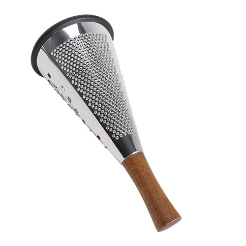 OFFSCH Kitchen Grater Potato Grater Fruit Chopper Home Tools Cheese Grater Vegetable Stripper Handle Cheese Graters Cone-Shaped Cheese Grater Vertical Cheese Grater Kitchen Accessory Wood