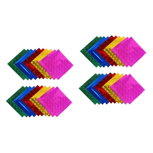 COHEALI 200 Pcs Origami Colorful Cardstock Shimmer Cardstock Glitter Cardstock Origami Paper Art Shiny Origami Paper Kids Origami Kit Handmade Paper Color Paper for Kids Craft Child