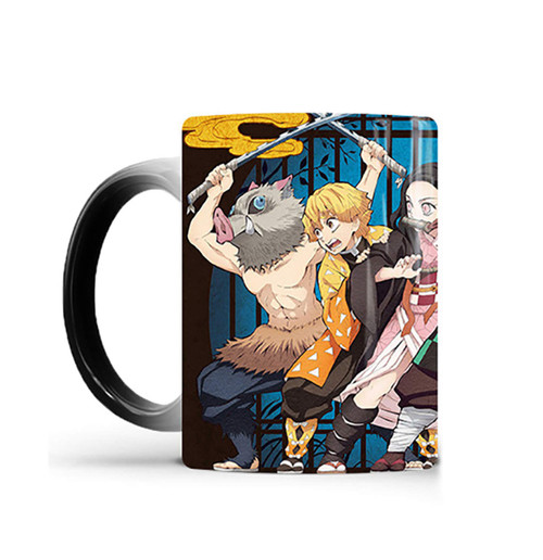 OUTOFGAS 1pc 11oz Anime Magic Drinking Cup Color Changing Mug Heat Activation Ceramic Water Cups