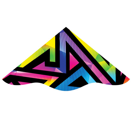 X Kites DLX Delta Nylon Kite, Abstract, 42 Inches