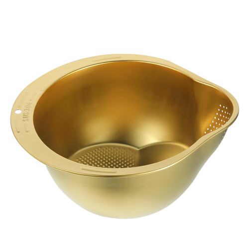 NAMOARLY Dish Basin Kitchen Drain Basket Fruit Strainer Bowl Fruit Washing Basket Stainless Steel Rinser Metal Colander Basket Draining Basket Stainless Steel Colander Rice Noodle