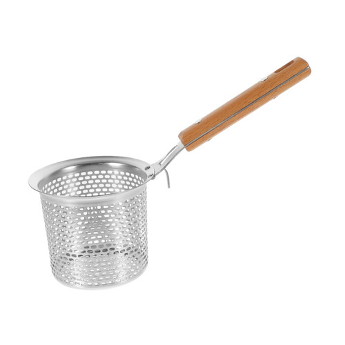 TIDTALEO Pink Fence Colander Pasta Strainer Mesh Strainer Filter Stainless Steel Noodle Strainers Hot Pot Metal Colander Pasta Colander Hot Pot Colander Kitchen Wood Food Basket