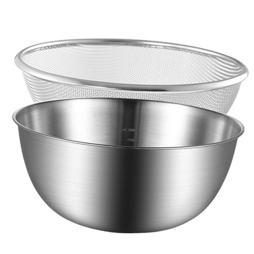Zerodeko 1 Set Stainless Steel Drain Basket Sifter Fruit Basket for Kitchen Counter Fruit Colander Perforated Strainer Colander Mesh Basket Colander Sink Filter Basket Washable