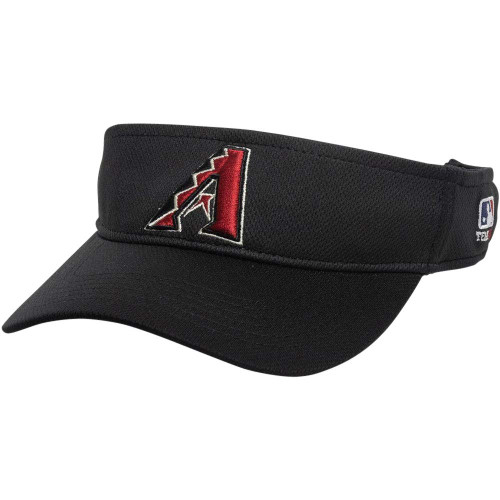 Diamondbacks Black Mesh Golf Visor Hat Cap Adult Men's Adjustable