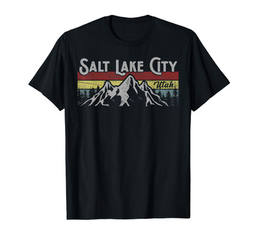 Salt Lake City Utah National Parks Mighty 5 Mountains Hiking T-Shirt