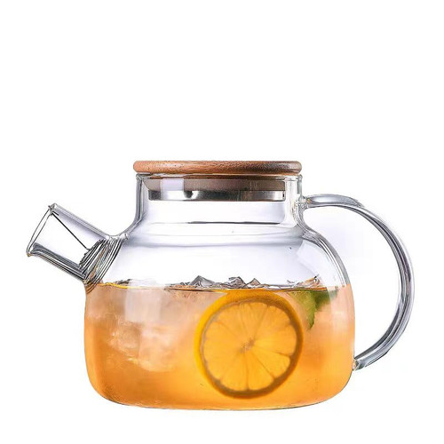SHUWEICAO Glass Teapot?Stovetop & Microwave Safe Glass Borosilicate Teapot?34oz/1000ml Glass Tea Kettle with Bamboo Lid and Removable Filter Spout?Teapot for Loose Leaf and Blooming Tea SHUWEICAO Glass Teapot?Stovetop & Microwave Safe Glass Borosilicate Teapot?34oz/1000ml Glass Tea Kettle with Bamboo Lid and Removable Filter Spout?Teapot for Loose Leaf and Blooming Tea