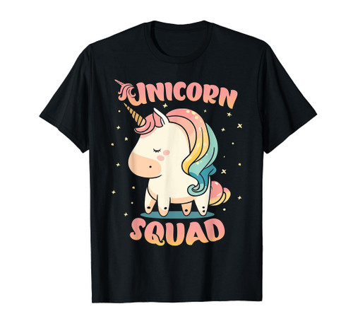 Unicorn Squad for Girls - Rainbow unicorn T-Shirt