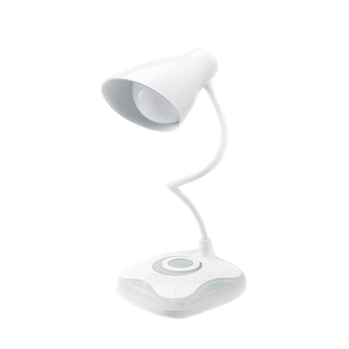 Yardenfun Rechargeable Nightlight Cordless Table Lamp USB Desk Lamp Reading Lamps for Bed Eye- Desk Lamp Flexible Gooseneck Lamp Compact Portable Lamp Bed Reading Light White Base Led