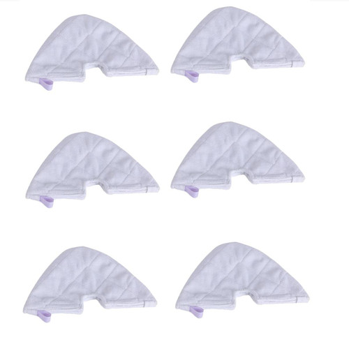 4G-kitty 6 Pcs Microfiber Steam Mop Refill Replacement for Shark Compatible with S2902,S3455K,S3501,S3550,S3601,S3801,S3801CO,S3901,S4601,S4701,S4 Microfiber Pads Cloth Triangle Mop Head