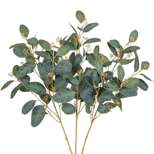 Oairse Artificial Eucalyptus Stems 30.7" Tall Fake Eucalyptus Leaves Silk Greenery Stems Faux Stems and Branches for Vase Wedding Centerpiece Flower Arrangement Oairse Artificial Eucalyptus Stems 30.7" Tall Fake Eucalyptus Leaves Silk Greenery Stems Faux Stems and Branches for Vase Wedding Centerpiece Flower Arrangement