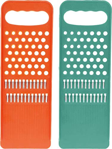 Korean Carrot Plastic Grater Handheld for Kitchen - Pack of 2 - Vegetable Food Graters - Vegetables Shredder Carrots Cutter Slicer