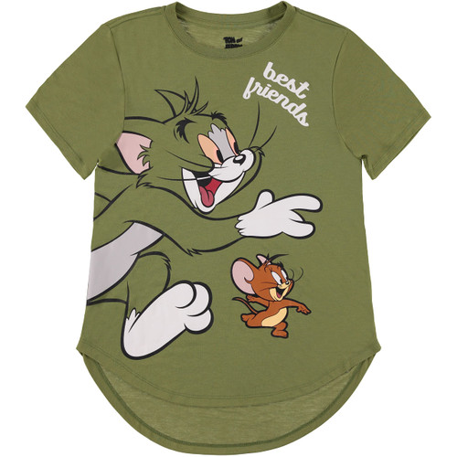 Tom and Jerry Ladies Tom & Jerry Battle Shirt - Vintage Hanna Barbera Cartoon - Cat and Mouse Curved Hem T-Shirt (Ivory, Small) Tom and Jerry Ladies Tom & Jerry Battle Shirt - Vintage Hanna Barbera Cartoon - Cat and Mouse Curved Hem T-Shirt (Ivory, Small)