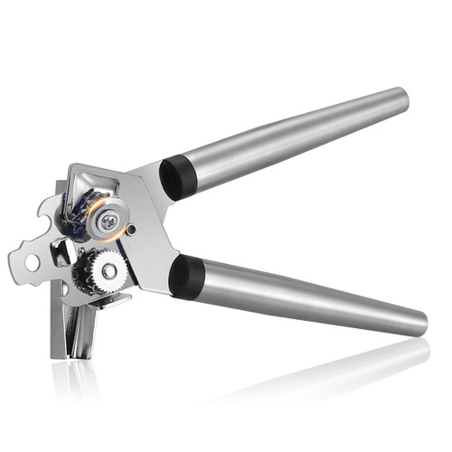 Dlunsen Multifunctional Manual Can Opener, Heavy Duty Smooth Edge Safe Cut Can Opener With Stainless Steel Touch Handle Lid Openers, Sharp Cutting Wheel Can Opener for Kitchen & Restaurants, Silver Dlunsen Multifunctional Manual Can Opener, Heavy Duty Smooth Edge Safe Cut Can Opener With Stainless Steel Touch Handle Lid Openers, Sharp Cutting Wheel Can Opener for Kitchen & Restaurants, Silver