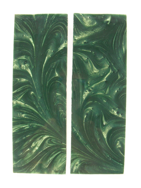 Dark Green Pearl Knife Scale Sets