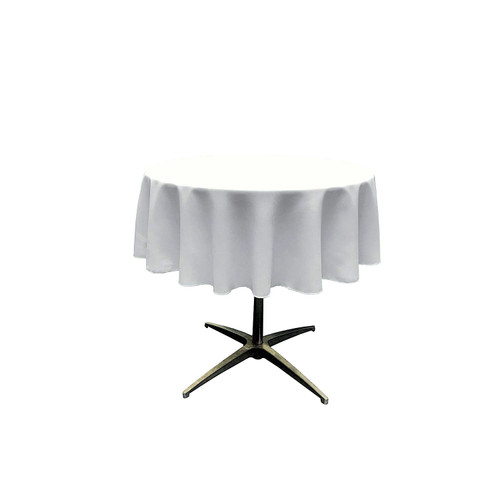 Tablecloth Round 54 Inch White By Broward Linens