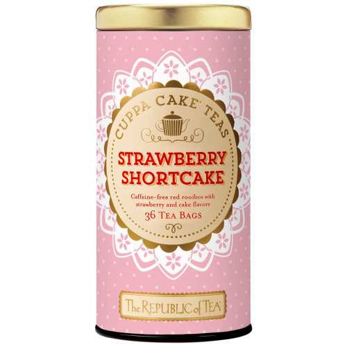The Republic of Tea - Strawberry Shortcake Cuppa Cake Herbal Tea, 36 Tea Bags The Republic of Tea - Strawberry Shortcake Cuppa Cake Herbal Tea, 36 Tea Bags