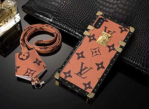 Trunk iPhone 6s Plus/iPhone 6 Plus Case (FBA), Orange Luxury Vintage Classical Monogram Case for iPhone 6s Plus/iPhone 6 Plus