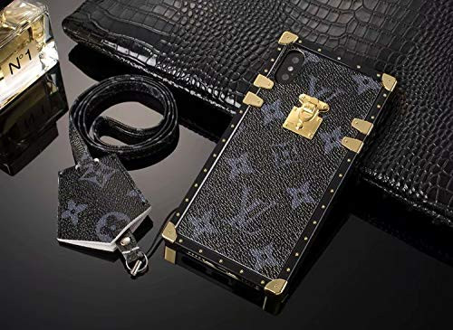 Trunk iPhone 8 / iPhone 7 Case (FBA), Navy Luxury Vintage Classical Monogram Case for iPhone 8 / iPhone 7