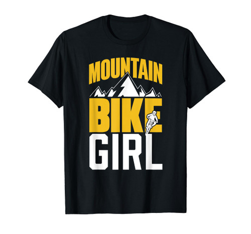 Mountain Bike Girl Mtb Mountainbike Biking Mountain Bike T-Shirt