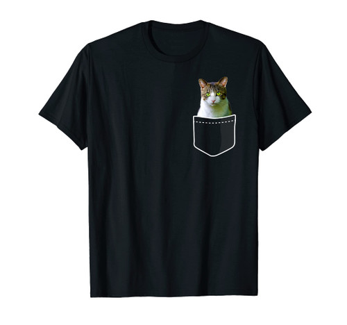 Cute Kitty Cat Pocket Shirt - Pocket Cat T-Shirt