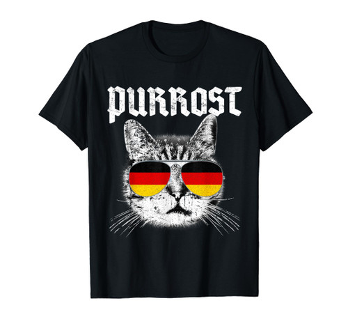 PURROST Prost Oktoberfest Cat Funny German Flag Kids Gift T-Shirt PURROST Prost Oktoberfest Cat Funny German Flag Kids Gift T-Shirt