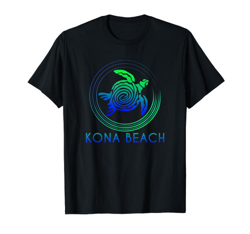 Kona Beach Hawaii T-Shirt Tribal Turtle Shirt T-Shirt