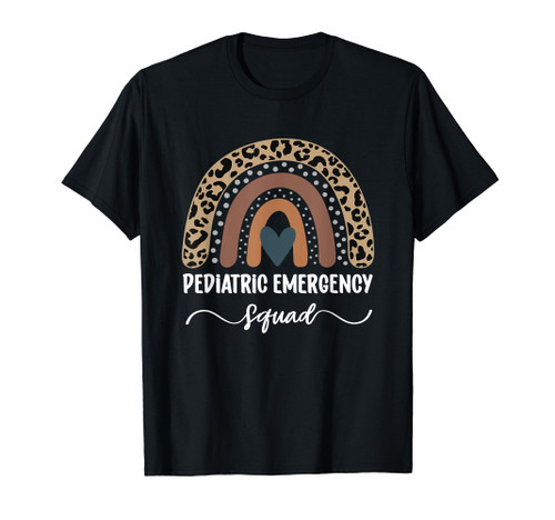Pediatric Emergency Squad, Rainbow Pediatric Emergency Nurse T-Shirt