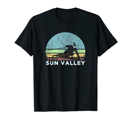 Sun Valley Ski Illustration / Retro Vintage Sun Valley ID T-Shirt