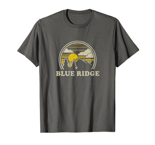 Blue Ridge Georgia GA T Shirt Vintage Hiking Mountains Tee