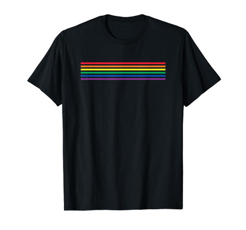 Rainbow Flag Lines Gay Pride Ally Love LGBTQ Pride Month T-Shirt Rainbow Flag Lines Gay Pride Ally Love LGBTQ Pride Month T-Shirt