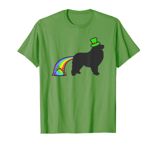 St. Patrick's Day Rainbow Dog - Patou Great Pyrenees T-Shirt