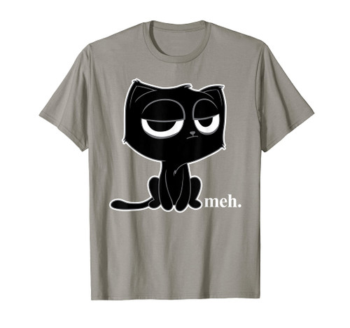 Funny Meh Cat T-Shirt - Cute Kitty Tee Shirt