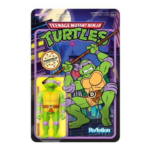 SUPER7 Teenage Mutant Ninja Turtles Reaction Wave 7 - Donatello Toon Classic Collectibles and Retro Toys