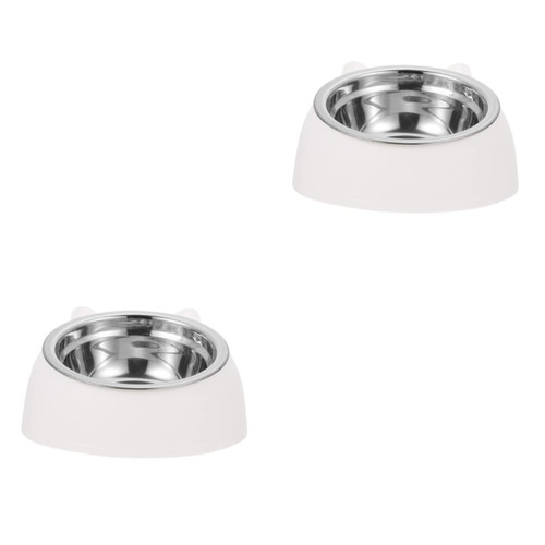 Balacoo 2pcs pet Stainless Steel Bowl pet Bowl with Stand Dog Water Bowl Raised Kitten Bowl Raised cat Dishes cat Bowls pet Feeder Bowl Dog Food feeders Dog Feeder Neck Guard Cats White Balacoo 2pcs pet Stainless Steel Bowl pet Bowl with Stand Dog Water Bowl Raised Kitten Bowl Raised cat Dishes cat Bowls pet Feeder Bowl Dog Food feeders Dog Feeder Neck Guard Cats White