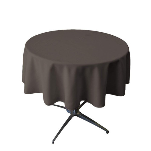 Small Tablecloth Polyester Round 36 Inch by Broward Linens (Charcoal) Small Tablecloth Polyester Round 36 Inch by Broward Linens (Charcoal)