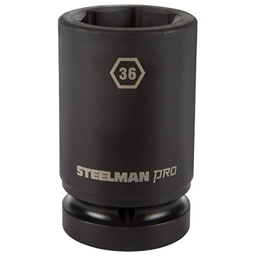 STEELMAN PRO 79293 1-Inch Drive x 36mm 6-Point Deep Impact Socket