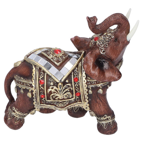 Elephant Statue Figurines, Lucky Feng Shui Red Elephant Sculpture Trunk Facing Upwards Wealth Figurine for Home Office Decoration Gift(M) Elephant Statue Figurines, Lucky Feng Shui Red Elephant Sculpture Trunk Facing Upwards Wealth Figurine for Home Office Decoration Gift(M)