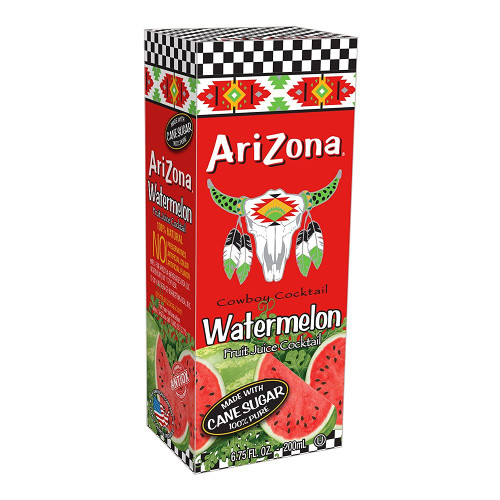 AriZona Watermelon Drink, 6.75 fl oz Tetra Box (Pack of 32)
